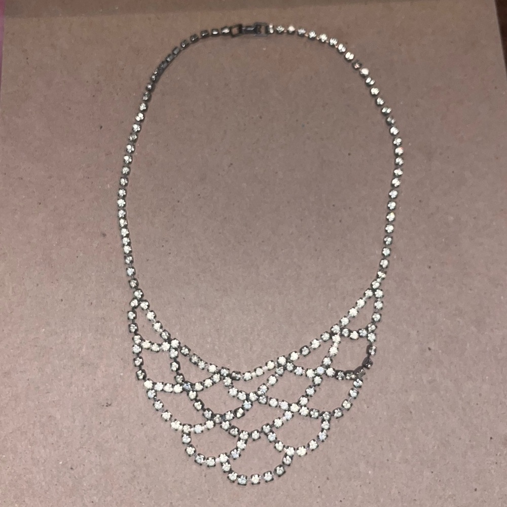 vintage rhinestone necklace